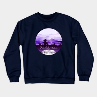 Blue Ridge Parkway - Black Bear - Purple 28 Crewneck Sweatshirt